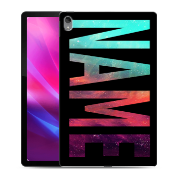 Силиконовый чехол на Lenovo Tab P11 Plus с принтом NAME