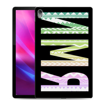 Силиконовый чехол на Lenovo Tab P11 Plus с принтом ИМЯ