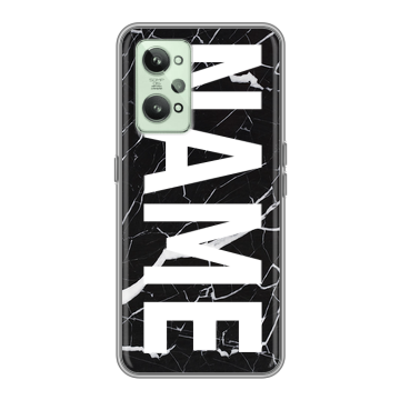 Силиконовый чехол на Realme GT2 с принтом NAME