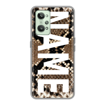 Силиконовый чехол на Realme GT2 с принтом NAME