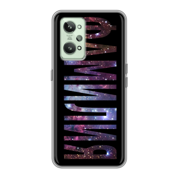 Силиконовый чехол на Realme GT2 с принтом ФАМИЛИЯ