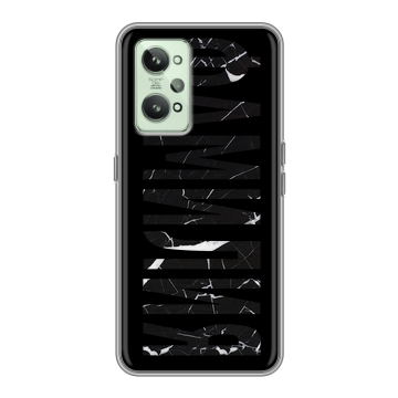 Силиконовый чехол на Realme GT2 с принтом ФАМИЛИЯ