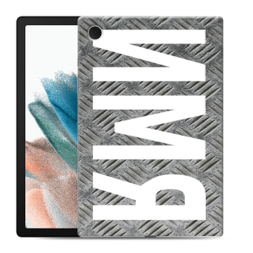 Силиконовый чехол на Samsung Galaxy Tab A8 10.5 (2021) с принтом ИМЯ