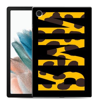 Силиконовый чехол на Samsung Galaxy Tab A8 10.5 (2021) с принтом ИМЯ