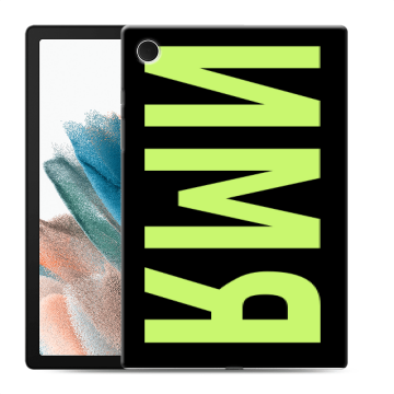 Силиконовый чехол на Samsung Galaxy Tab A8 10.5 (2021) с принтом ИМЯ