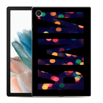 Силиконовый чехол на Samsung Galaxy Tab A8 10.5 (2021) с принтом ИМЯ