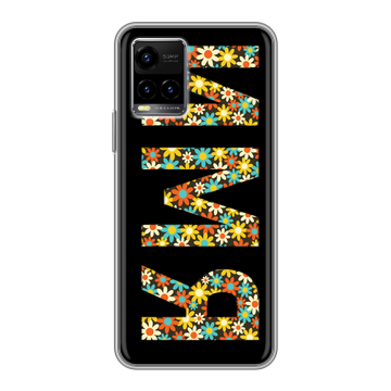 Силиконовый чехол на Vivo Y33s с принтом ИМЯ