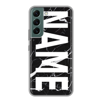 Силиконовый чехол на Samsung Galaxy S22 с принтом NAME