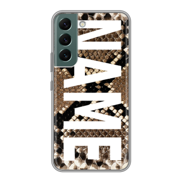 Силиконовый чехол на Samsung Galaxy S22 с принтом NAME
