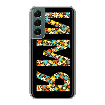 Силиконовый чехол на Samsung Galaxy S22 с принтом ИМЯ