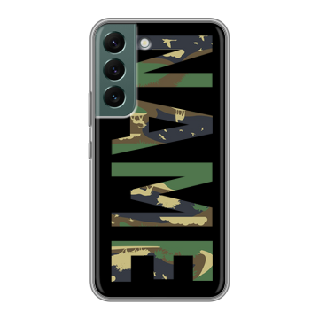 Силиконовый чехол на Samsung Galaxy S22 с принтом NAME