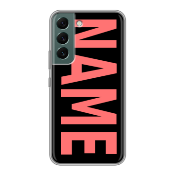 Силиконовый чехол на Samsung Galaxy S22 с принтом NAME