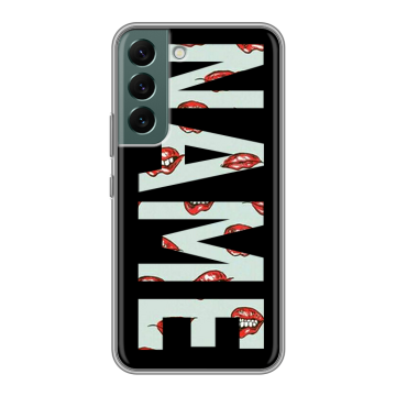 Силиконовый чехол на Samsung Galaxy S22 с принтом NAME