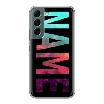 Силиконовый чехол на Samsung Galaxy S22 с принтом NAME