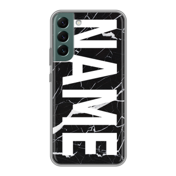 Силиконовый чехол на Samsung Galaxy S22 Plus с принтом NAME
