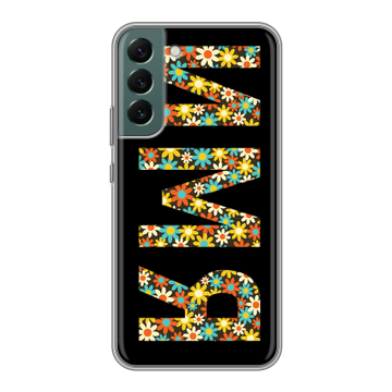Силиконовый чехол на Samsung Galaxy S22 Plus с принтом ИМЯ