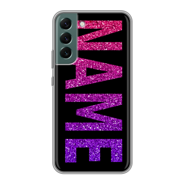 Силиконовый чехол на Samsung Galaxy S22 Plus с принтом NAME
