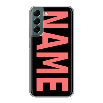 Силиконовый чехол на Samsung Galaxy S22 Plus с принтом NAME