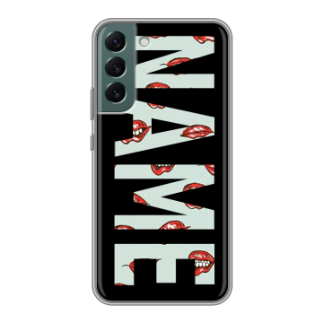 Силиконовый чехол на Samsung Galaxy S22 Plus с принтом NAME