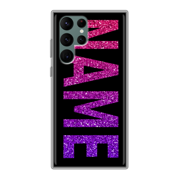 Силиконовый чехол на Samsung Galaxy S22 Ultra с принтом NAME