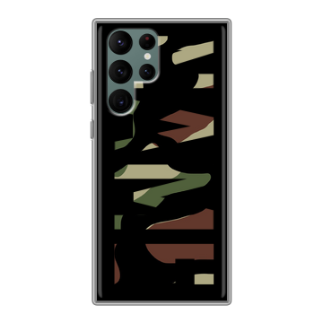 Силиконовый чехол на Samsung Galaxy S22 Ultra с принтом NAME