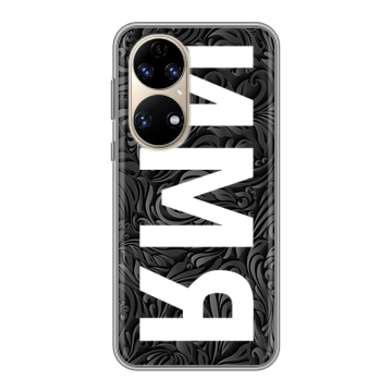 Силиконовый чехол на Huawei P50 Pro с принтом ИМЯ