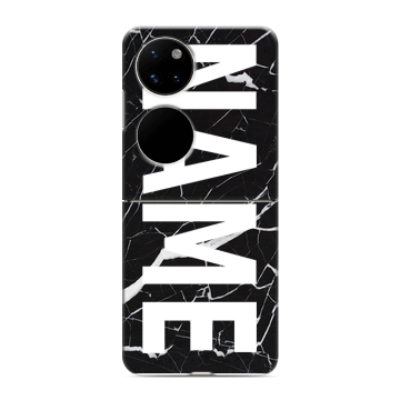 Пластиковый чехол на Huawei P50 Pocket с принтом NAME