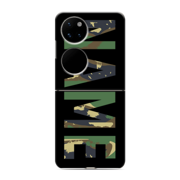 Пластиковый чехол на Huawei P50 Pocket с принтом NAME