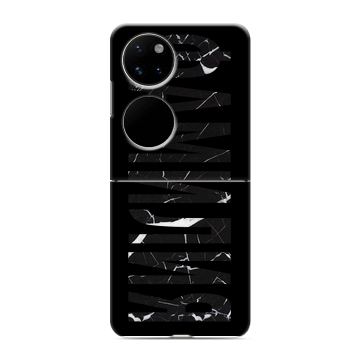 Пластиковый чехол на Huawei P50 Pocket с принтом ФАМИЛИЯ