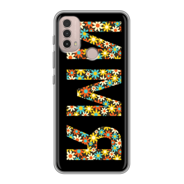 Силиконовый чехол на Lenovo K14 Plus с принтом ИМЯ