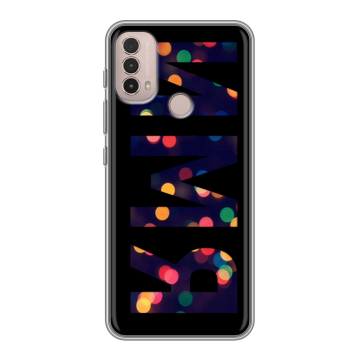 Силиконовый чехол на Lenovo K14 Plus с принтом ИМЯ
