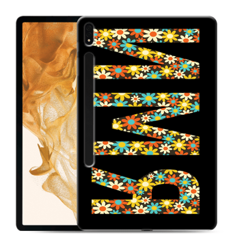 Силиконовый чехол на Samsung Galaxy Tab S8 Plus с принтом ИМЯ