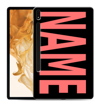 Силиконовый чехол на Samsung Galaxy Tab S8 Plus с принтом NAME