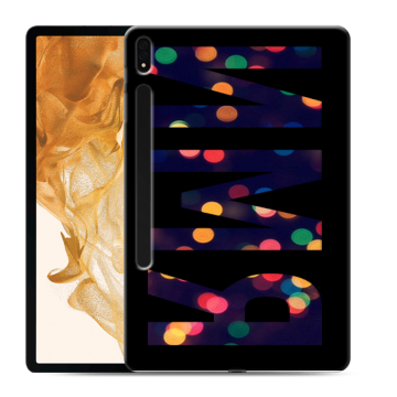Силиконовый чехол на Samsung Galaxy Tab S8 Plus с принтом ИМЯ