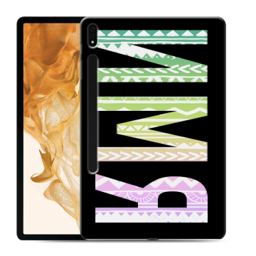 Силиконовый чехол на Samsung Galaxy Tab S8 Plus с принтом ИМЯ