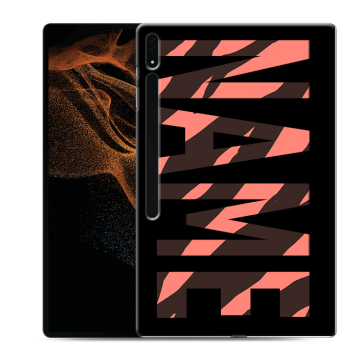 Силиконовый чехол на Samsung Galaxy Tab S8 Ultra с принтом NAME