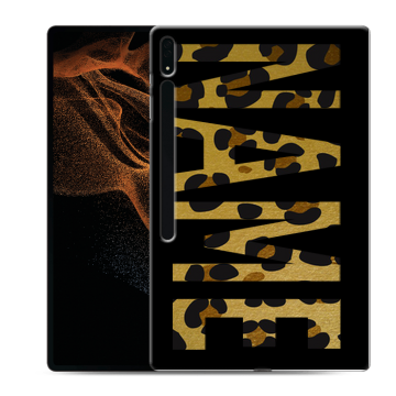 Силиконовый чехол на Samsung Galaxy Tab S8 Ultra с принтом NAME
