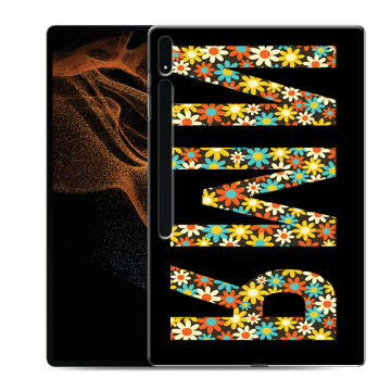 Силиконовый чехол на Samsung Galaxy Tab S8 Ultra с принтом ИМЯ