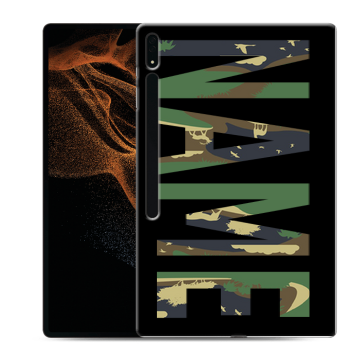 Силиконовый чехол на Samsung Galaxy Tab S8 Ultra с принтом NAME