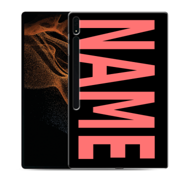 Силиконовый чехол на Samsung Galaxy Tab S8 Ultra с принтом NAME