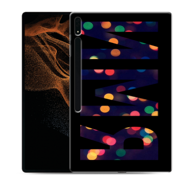 Силиконовый чехол на Samsung Galaxy Tab S8 Ultra с принтом ИМЯ