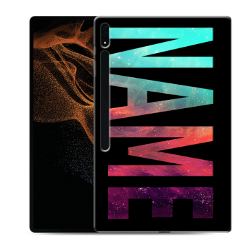 Силиконовый чехол на Samsung Galaxy Tab S8 Ultra с принтом NAME