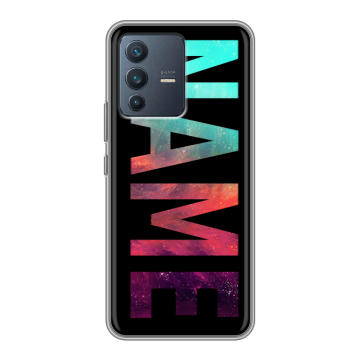 Силиконовый чехол на Vivo V23 с принтом NAME