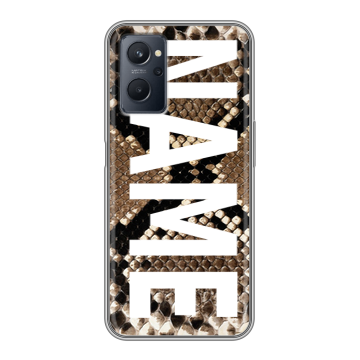 Силиконовый чехол на Realme 9i с принтом NAME