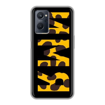 Силиконовый чехол на Realme 9i с принтом ИМЯ
