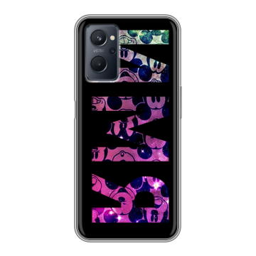 Силиконовый чехол на Realme 9i с принтом ИМЯ