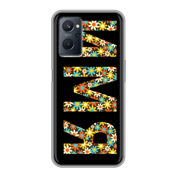 Силиконовый чехол на Realme 9i с принтом ИМЯ