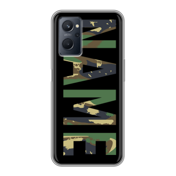 Силиконовый чехол на Realme 9i с принтом NAME