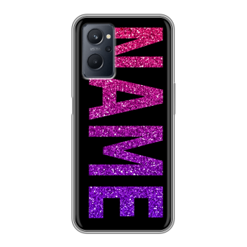 Силиконовый чехол на Realme 9i с принтом NAME