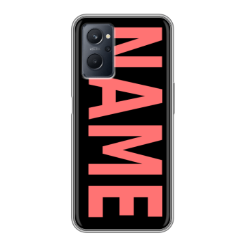 Силиконовый чехол на Realme 9i с принтом NAME